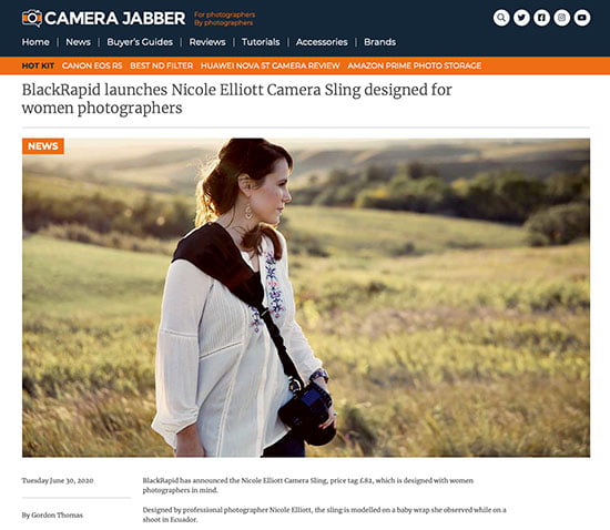 UK's Camera Jabber Review BlackRapid's New Products: Nicole Elliott & Delta Camera Straps 1